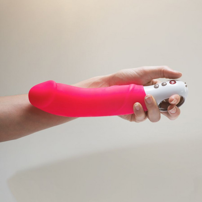 Ярко-розовый вибратор Big Boss - 23,5 см., Fun Factory