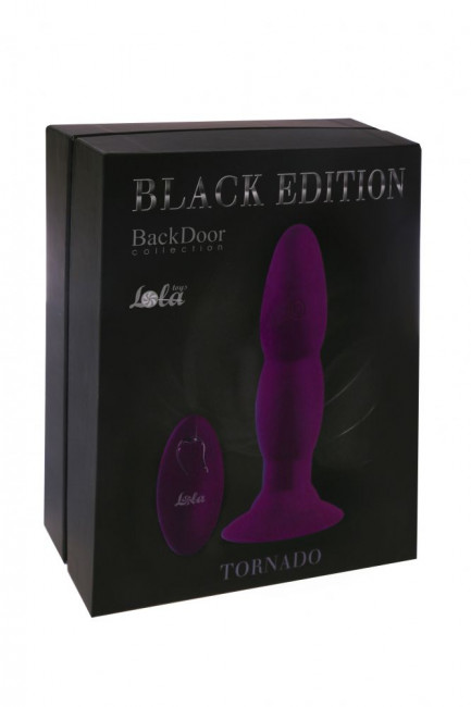 Фиолетовый анальный стимулятор Tornado Back Door - 14 см., Lola toys