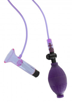 Фиолетовый клиторальный стимулятор с вибрацией PUSSYPUMP, Toy Joy