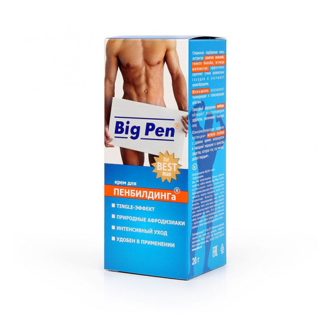 Крем Big Pen для увеличения полового члена - 20 гр., Биоритм Крем Big Pen для увеличения полового члена - 20 гр., Биоритм