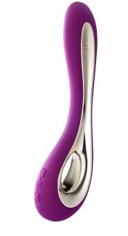 Лиловый вибратор Isla Deep Rose - 22 см. , Lelo