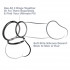 Набор из трех черных эрекционных колец Silicone 3-Ring Stamina Set, Pipedream