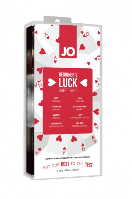 Подарочный набор смазок Beginner’s Luck Kit – 8 саше по 3 мл., System JO