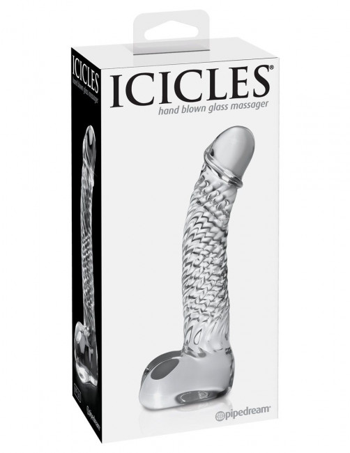 Анальный стимулятор Icicles № 61 - 16,5 см., Pipedream