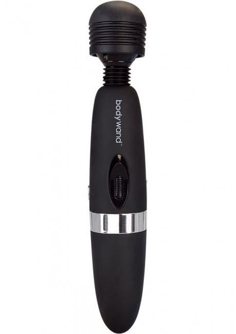 Чёрный вибратор BodyWand Rechargeable Massager, Bodywand
