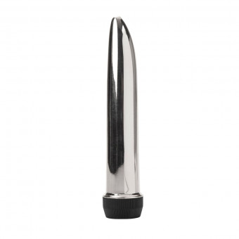 Серебряный вибромассажер Platinum Elegance - 17 см., California Exotic Novelties