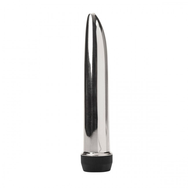Серебряный вибромассажер Platinum Elegance - 17 см., California Exotic Novelties