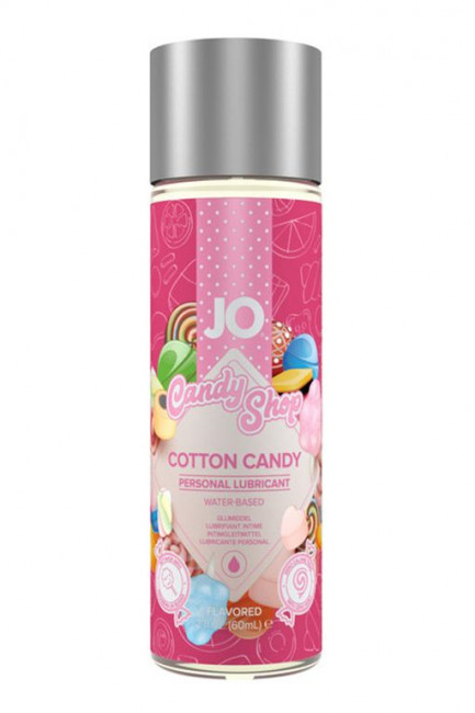 Смазка на водной основе Candy Shop Cotton Candy с ароматом сладкой ваты - 60 мл., System JO