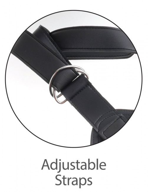 Кофейный страпон на виниловых трусиках Strap-on Harness Cock - 17,8 см., Pipedream Кофейный страпон на виниловых трусиках Strap-on Harness Cock - 17,8 см., Pipedream