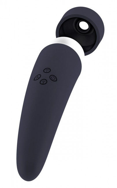 Чёрный вакуумный клиторальный вибромассажер Personal vibrator HIKY, Shots Media BV