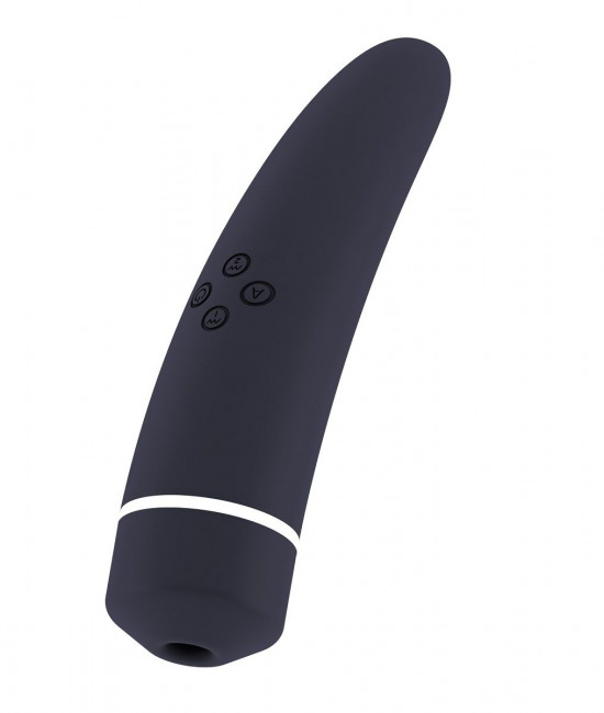 Чёрный вакуумный клиторальный вибромассажер Personal vibrator HIKY, Shots Media BV