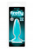 Голубая, светящаяся в темноте пробка Firefly Pleasure Plug Small - 10,1 см., NS Novelties