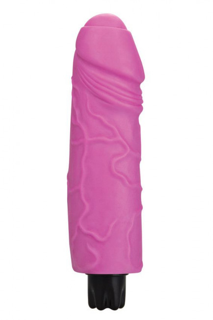 Розовый вибратор Realistic Skin Vibrator Big - 22 см., Shots Media BV