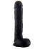 Чёрный фаллоимитатор Realistic Cock 15" With Scrotum - 38 см., Shots Media BV