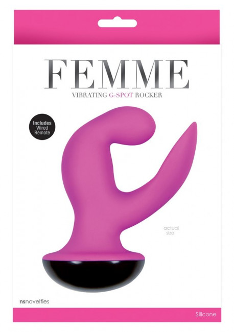 Розовый вибромассажер Femme Vibrating G Spot Rocker, NS Novelties Розовый вибромассажер Femme Vibrating G Spot Rocker, NS Novelties