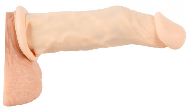 Телесная насадка-удлинитель Silicone Extension - 19 см., Orion