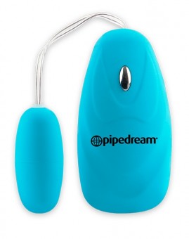 Голубая мультискоростная вибропуля с пультом управления, Pipedream