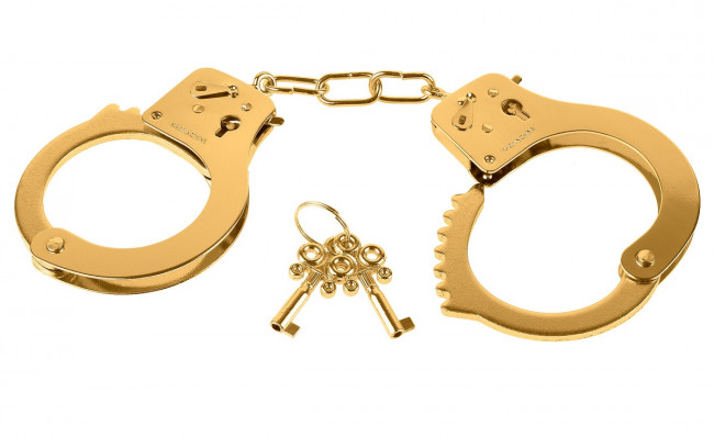 Золотистые наручники Metal Cuffs, Pipedream Золотистые наручники Metal Cuffs, Pipedream
