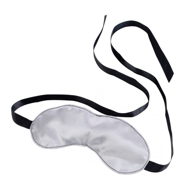Сатиновая серебристая маска FIRST TIME FETISH SATIN, California Exotic Novelties