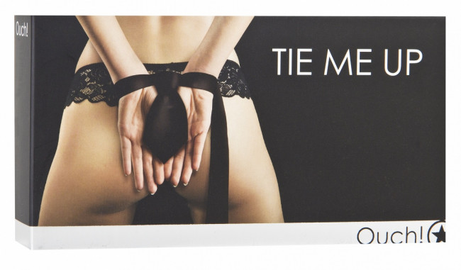 Чёрная лента-галстук для бандажа Tie Me Up, Shots Media BV