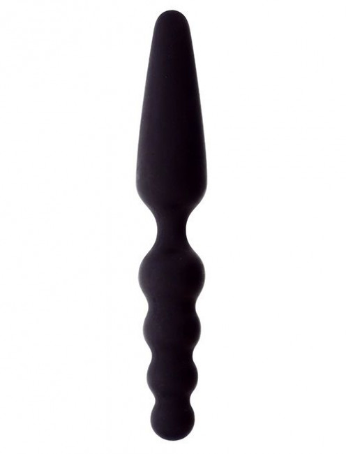 Чёрный двусторонний массажер для анальной стимуляции MENZSTUFF DUAL PROBE - 18 см., Dream Toys