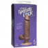 Вибратор-мулат с мошонкой и присоской The Realistic Cock Vibrating 6”- 21,6 см., Doc Johnson