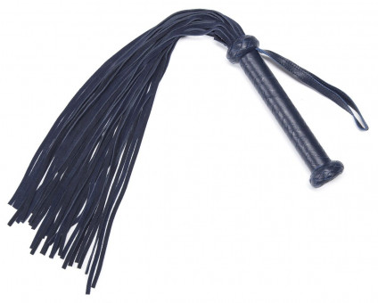 Тёмно-синий флоггер из кожи No Bounds Collection Flogger - 66 см., Fifty Shades of Grey