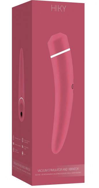 Розовый вакуумный клиторальный вибромассажер Personal vibrator HIKY, Shots Media BV