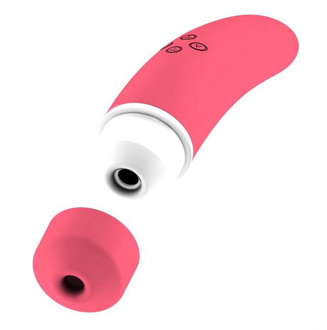 Розовый вакуумный клиторальный вибромассажер Personal vibrator HIKY, Shots Media BV