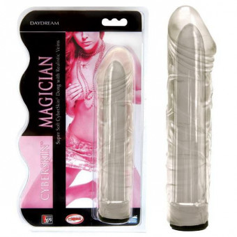 Прозрачный мультискоростной вибратор-реалистик Magician - 17 см., Dream Toys