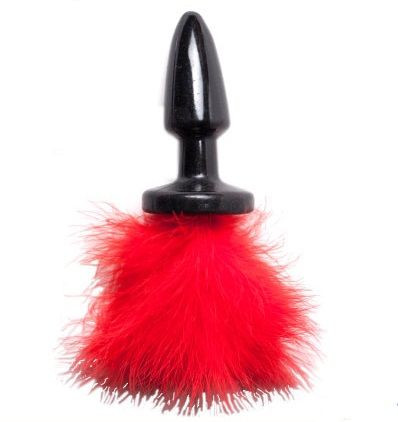 Пробка с хвостиком Red Bunny - 11 см., 4sexdreaM