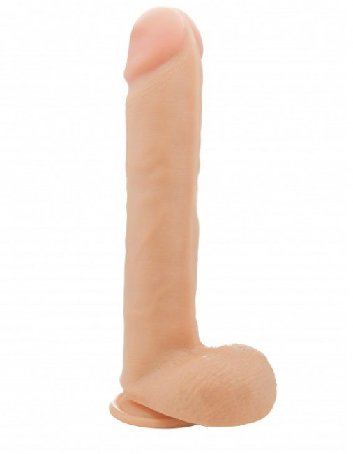 Телесный фаллоимитатор Realistic Cock 15" With Scrotum - 38 см., Shots Media BV