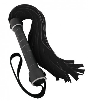 Черная виниловая плетка Whip - 40 см., NS Novelties