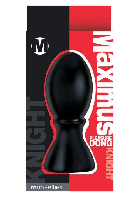 Чёрный анальный стимулятор Maximum Pleasure Dong Knight - 17,5 см., NS Novelties