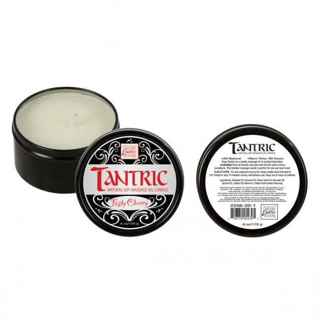 Массажная свеча с ароматом вишни Tantric Soy Candle Tasty Cherry, California Exotic Novelties Массажная свеча с ароматом вишни Tantric Soy Candle Tasty Cherry, California Exotic Novelties