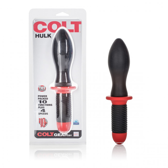 Чёрный анальный вибромассажер COLT Hulk - 27 см., California Exotic Novelties