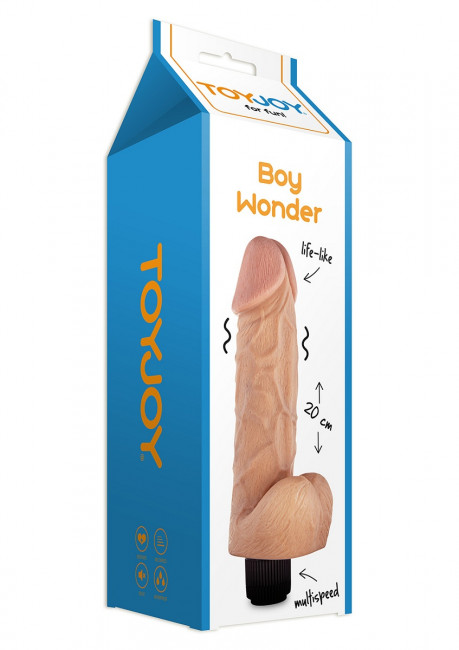Реалистичный вибратор BOY WONDER - 20 см., Toy Joy