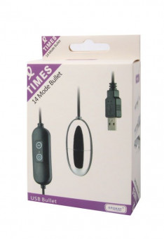 Виброяйцо Erokay серебристого цвета, работающее от USB, Erokay