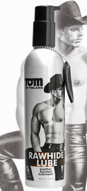Лубрикант для анального секса с запахом кожи Tom of Finland Rawhide Leather Scented - 236 мл., XR Brands