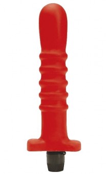 Красный многоскоростной силиконовый вибратор - 18 см., Dream Toys