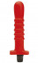 Красный многоскоростной силиконовый вибратор - 18 см., Dream Toys