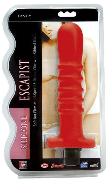 Красный многоскоростной силиконовый вибратор - 18 см., Dream Toys