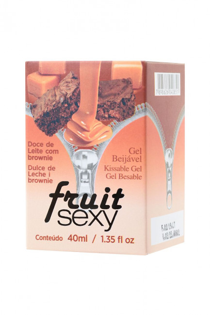 Массажное масло FRUIT SEXY с ароматом сладкого брауни и разогревающим эффектом - 40 мл., INTT