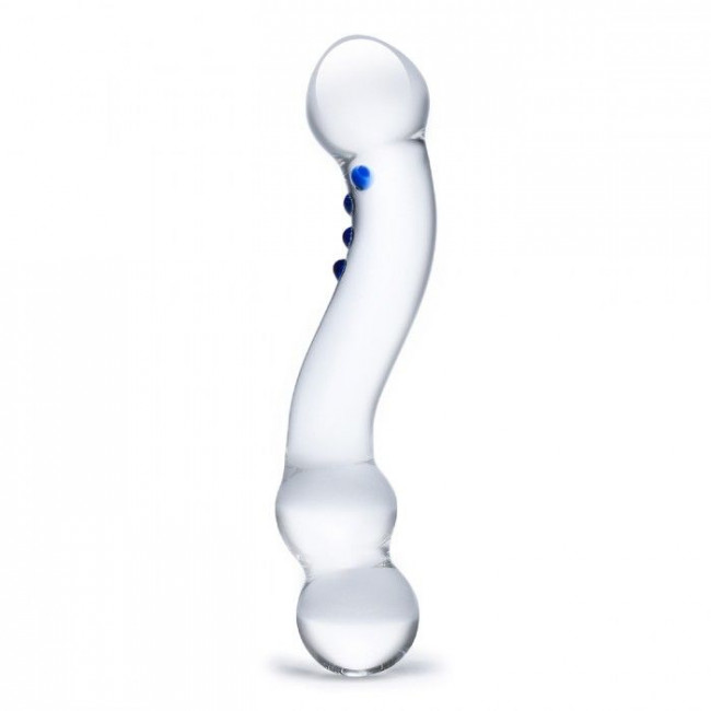 Изогнутый стеклянный стимулятор G-точки Curved G-Spot - 15,2 см., Glas Изогнутый стеклянный стимулятор G-точки Curved G-Spot - 15,2 см., Glas