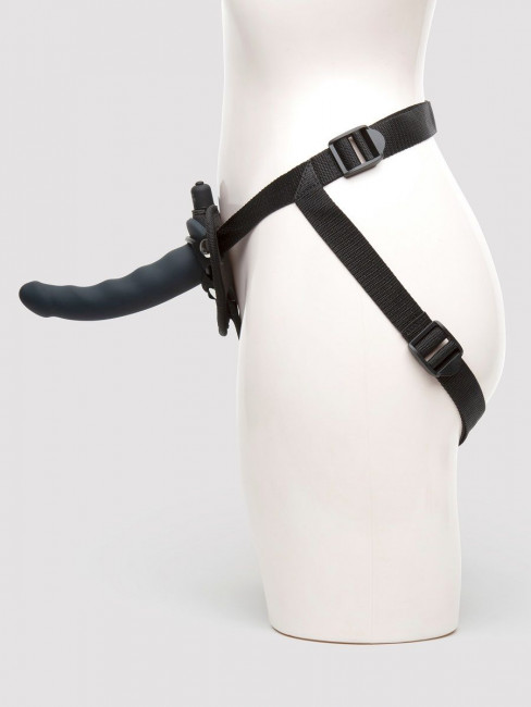 Черный страпон с вибрацией Feel It Baby Strap-On Harness Kit - 17,8 см. Черный страпон с вибрацией Feel It Baby Strap-On Harness Kit - 17,8 см.