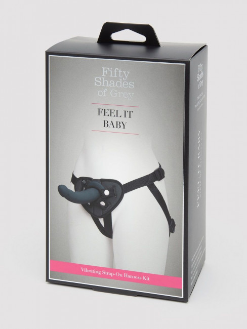 Черный страпон с вибрацией Feel It Baby Strap-On Harness Kit - 17,8 см. Черный страпон с вибрацией Feel It Baby Strap-On Harness Kit - 17,8 см.