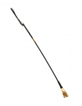 Чёрный с золотом стек Riding Crop - 67 см., Pipedream