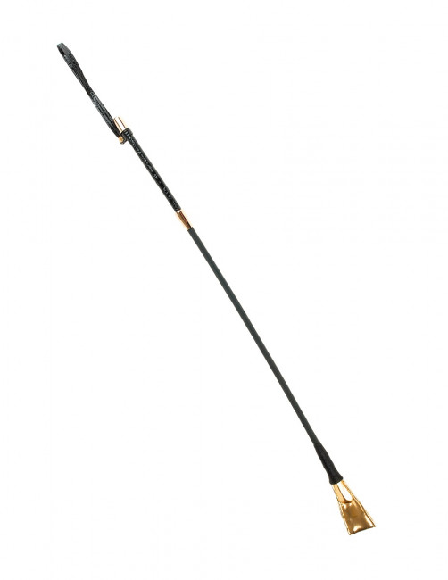 Чёрный с золотом стек Riding Crop - 67 см., Pipedream Чёрный с золотом стек Riding Crop - 67 см., Pipedream