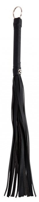 Черный флоггер WHIP - 39,5 см. Черный флоггер WHIP - 39,5 см.