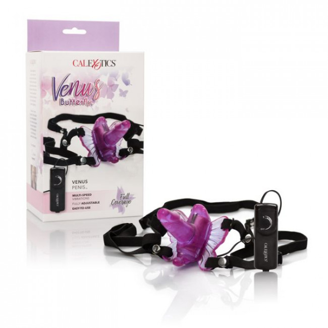 Розовая клиторальная бабочка с отростком Venus Penis, California Exotic Novelties Розовая клиторальная бабочка с отростком Venus Penis, California Exotic Novelties